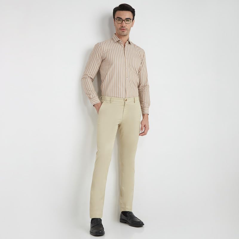 Image of Men's Striped Cotton Formal Shirt
