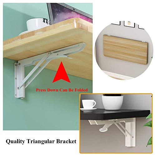 Table pliante murale LUNEZY 100x50cm, bureau d'ordinateur ou console cuisine pour studio