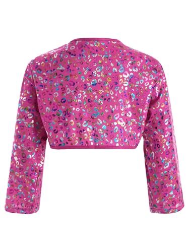 Kids Girls Long Sleeve Bolero Cardigan Shrug Cropped Coats Outerwear2