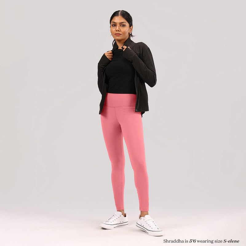 Image of BlissClub The Ultimate Leggings Lite, Ankle Length Tights for Women for Gym, Yoga and Workout with High Waist, Tall (for Women Above 5'5)