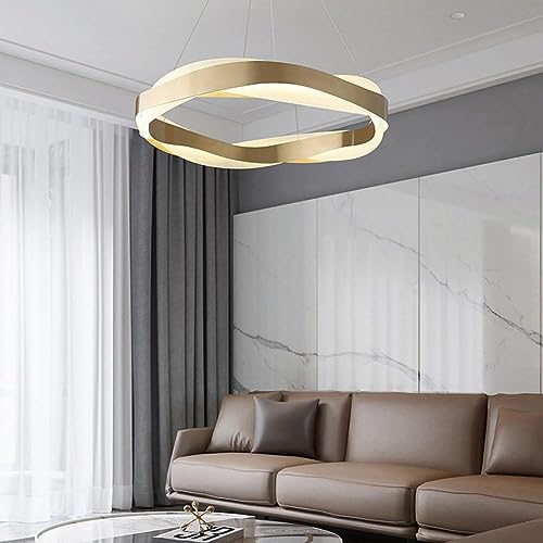 Chandelier LED moderne rectangle 100cm lustre acier inox - 6