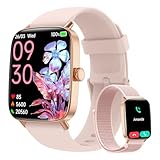 Smart Watches for Women (Answer/Make Calls),1.85' HD Screen Fitness Watch with Bluetooth 5.3,Heart Rate/Sleep/SpO2 Monitor,110+ Sports Modes,IP68 Waterproof Smartwatch,Activity Tracker for Android iOS