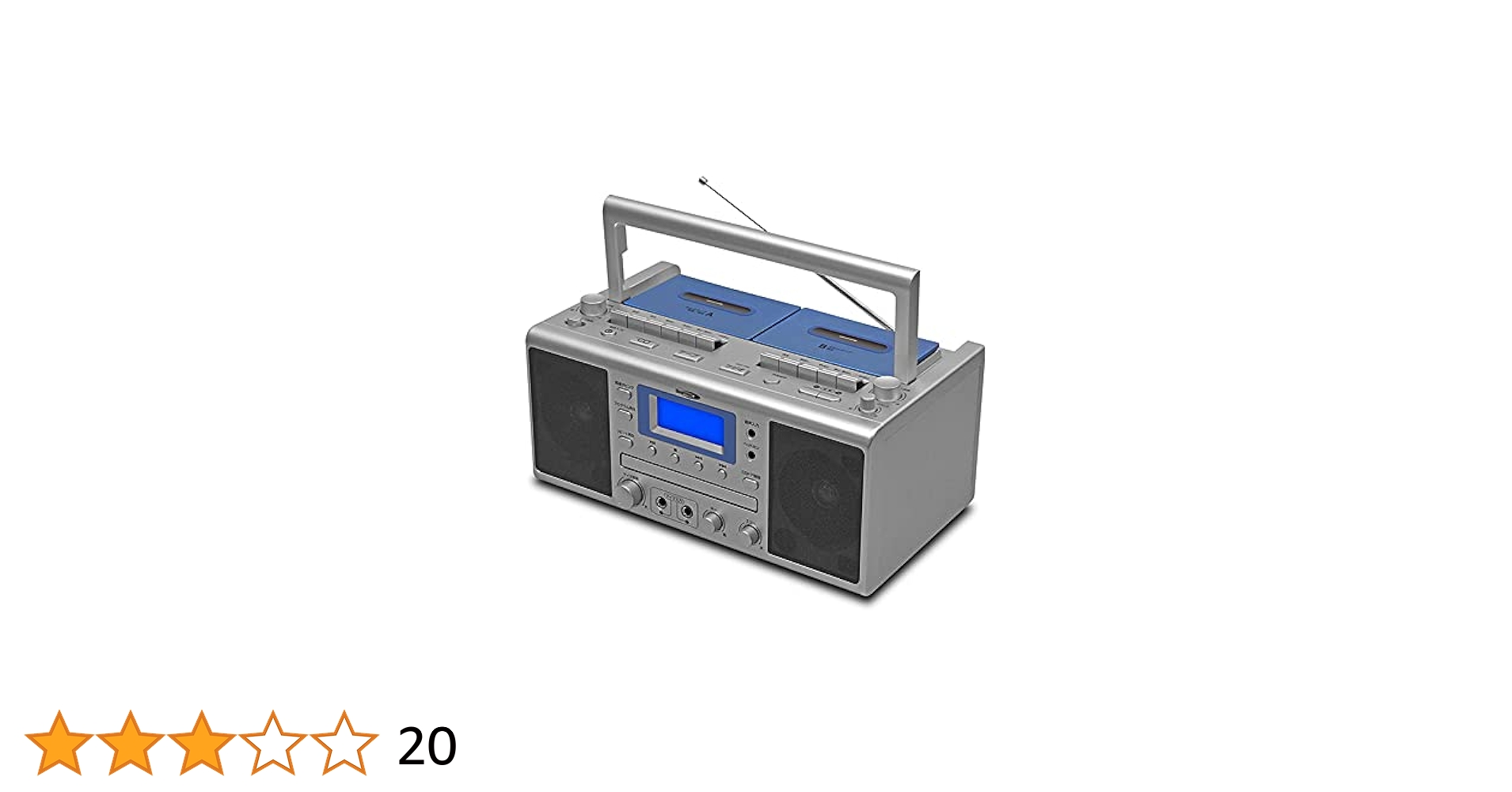 クマザキ カラオケ CD ダブルラジカセ WUTA KCR-207S③ KCR-207S カラオケCDダブルラジカセ WUTA(ウータ) マイク2本付き