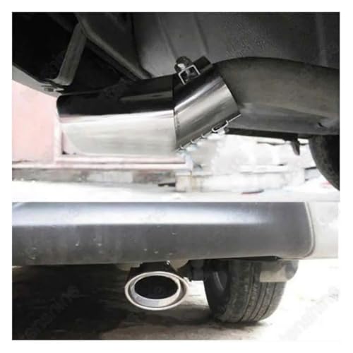 Embellecedor escape coche universal de acero inoxidable para Compass 2