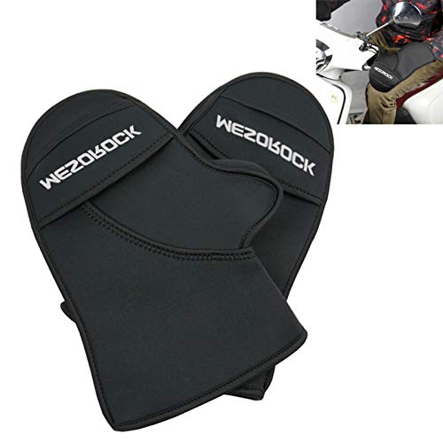Guantes de manillar de motocicleta, Guantes de scooter impermeables, Manillar de manillar de motocicleta, Guante de cubierta térmica para invierno, Manoplas de manillar de moto de nieve delanteras Cover