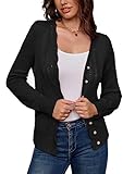 🌻Damen Casual Kurz Strickjacke V-Ausschnitt Langarm Cardigan Elegant Knit Oberteil