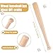 PEOVLVN 6 Pcs Mini Baseball Bats, 6 Inch Unfinished Wooden Baseball Bat for DIY Craft Projects, Party Favors
