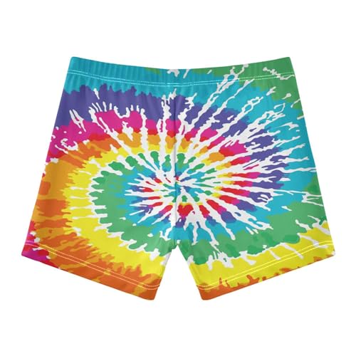 ALAZA Tie Dye Rainbow Boys Swim Trunks Toddler Swimwear Kids Swim Shorts Bathing Suit Swimsuit2