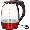 CONCEPT Hausgeräte rk4030re glazen waterkoker, LED-verlichting, anti-kalkfilter, 1,7 l, 2200 W, glanzend rood/glas