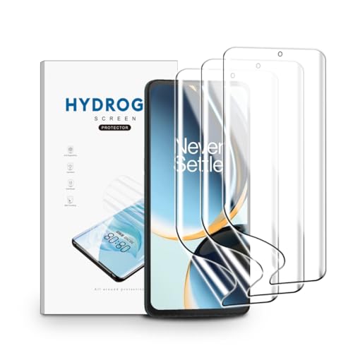 nvskvd Películas de Hidrogel para OnePlus Nord CE 3 Lite 5G, 3 Piezas TPU Protectores de Pantalla Película Transparente Flexible Suave (NO vidrio templado)