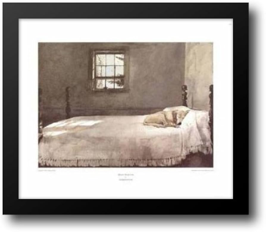 Amazon.com: Master Bedroom, c.1965 23x20 Framed Art Print by Wyeth