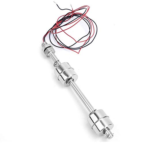 Uadme Sensor Nivel Agua Deposito, Interruptor de Flotador Vertical, Boya Interruptor de Nivel, para Acuario y Piscina, Tanque (150mm)