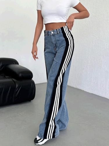 Angsuttc-Womens-Jeans-with-Patchwork-Stripes-High-Waist-Loose-Denim-Color-Block-Jean-Straight-Wide-Leg-Pants