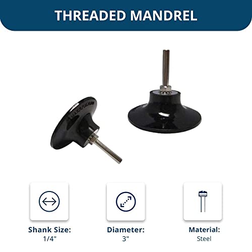 Benchmark Abrasives BA-QC3HLDR 3 Inch Sanding Discs Pad Holder Quick Change Mandrel thumb #4
