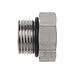 Brennan Industries 6405-14-12-O-SS Stainless Steel Straight Tube Fitting, 1-3/16"-12 SAE ORB x 3/4"-14 NPTF Thread, 7/8" Male O-Ring Boss x 7/8" Female NPTF