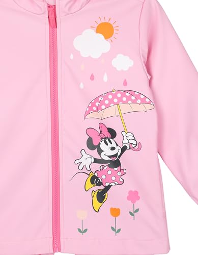 Image of Disney Girls' Hooded Zip-Up Rain Jacket Toddler to Big Kid