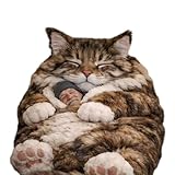 Riesiger Katzenschlafsack Für Menschen, Hippo Cat Sleeping Bags Für Menschen, Kuscheliger Katzenform Deckenschlafsack Erwachsene, Tierschlafsack Für Erwachsene Kinder, Für Innenbereich Camping