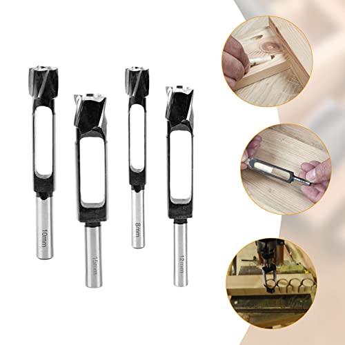 4Pcs Wood Plug Hole Cutter, Tenon Drill Bit, Deep Plug Cutter Core Drill for Woodworking Furniture Making (8/10/12/15mm) - Image 3
