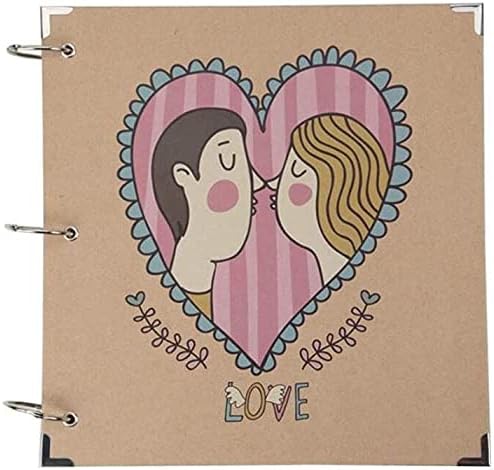 Photo Album 20 Loose-Leaf DIY Manual/Album Set, Couple Travel Imprint Record Book(Color:#1)