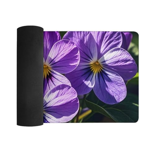 Violets in Bloom Desk Pad Protector Large Waterproof miniatura 3