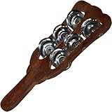 Queen Brass Kartal Hand Cymbals – Traditional Indian Percussion Instrument for Bhajan, Kirtan, Folk & Devotional Music (Wood)