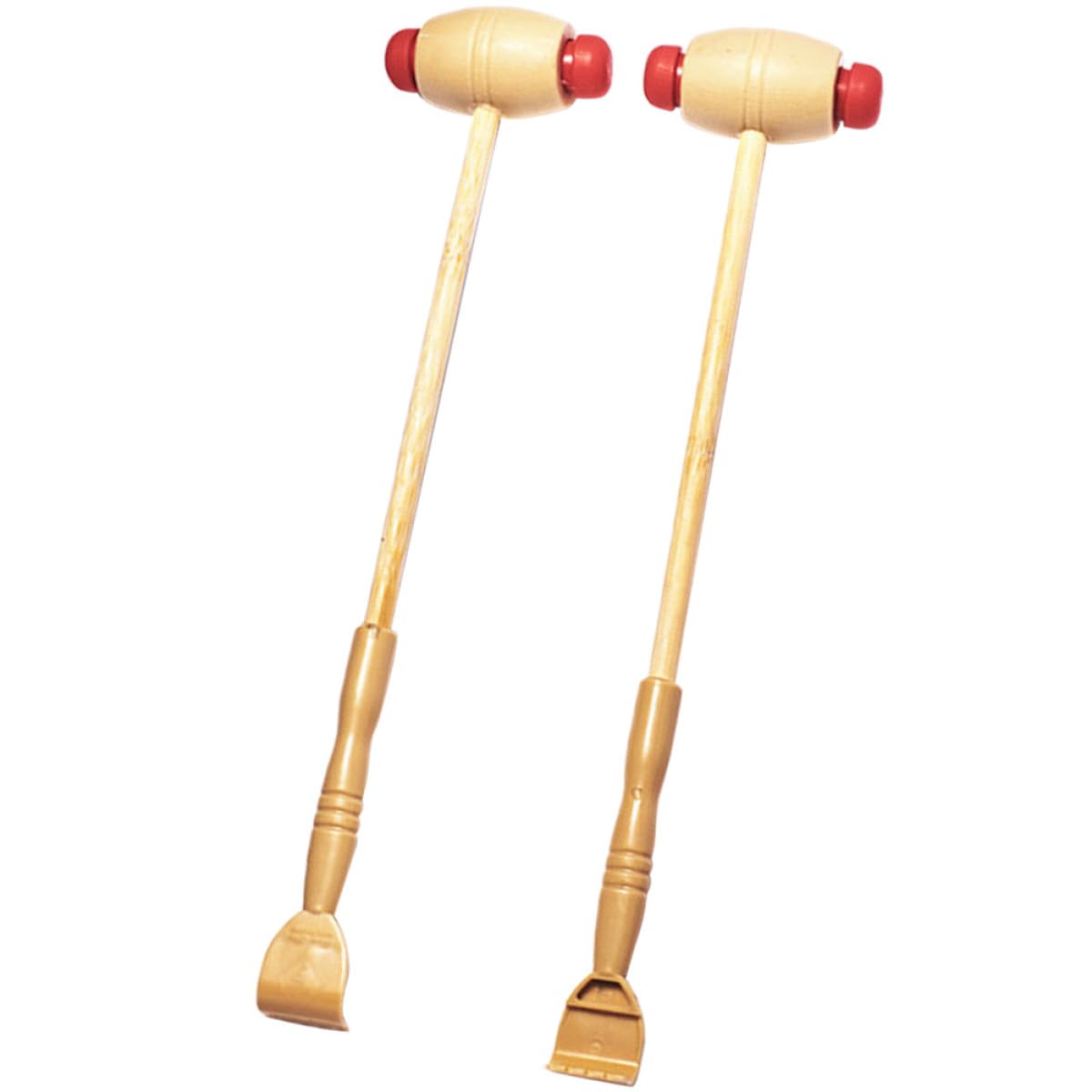 MAGICLULU 2 Piezas Martillo Masajeador de Madera Herramienta Manual Ergonómica para Masaje de Espalda Cuello y Hombros Promueve Circulación y Alivia Picor Corporal