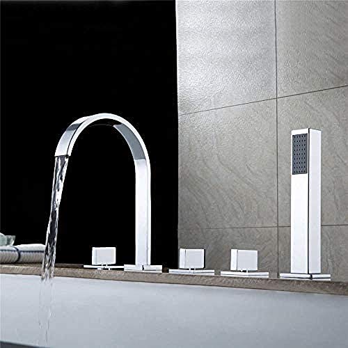 Basin mélangeur avec kit de douche dorée LWX pour évier