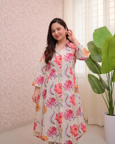 Image of Leriya Fashion Co-ord Set for Women Stylish | Kurta Sets for Woman | Short Kurti for Woman | Anarkali Suit For Women | Festive Ethnic Indian Traditional Outfit for Functions & Puja