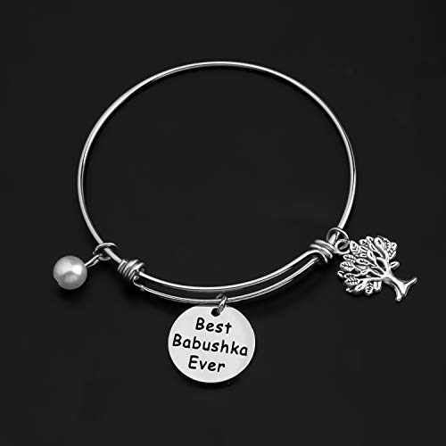 Image of CENWA Russian Grandma Gift Russian Babushka Gift Best Babushka Ever Bracelet
