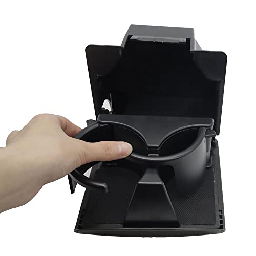 Portavasos para consola de carro plástico negro miniatura 6