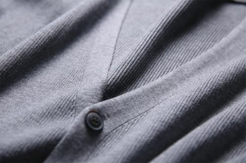 Mens Solid Knit Sweater Vest V-Neck Sleeveless Thick Warm Loose Casual Waistcoat4