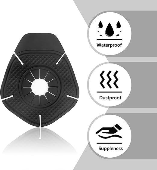 Car Wiper Hole Protection Cover, Universal Dustproof ABS Protector Pad for Most Vehicles, Durable Car Wiper Hole Protection Cover for Wiper Care, Anti-Rust & Debris Guard (Black) (4 PCS) - Image 3 thumbnail