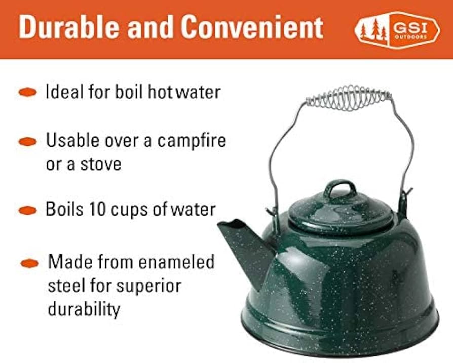 gsi outdoors glacier stainless steel kettle GSI Outdoors Glacier Stainless Ketalist