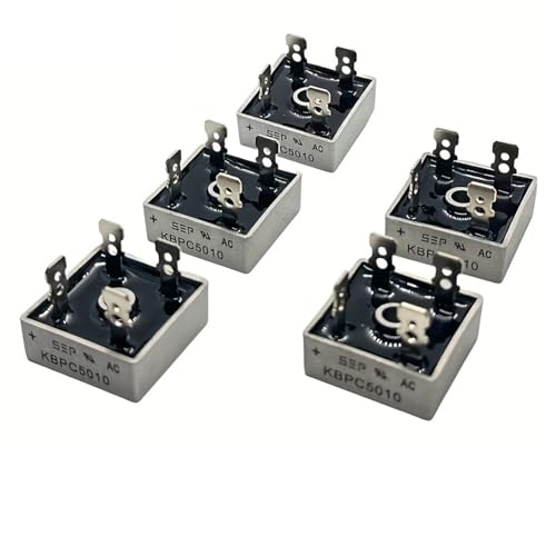 Puentes rectificadores de diodo KBPC5010, pack de 5 componentes electrónicos de 50A y 1000V 5