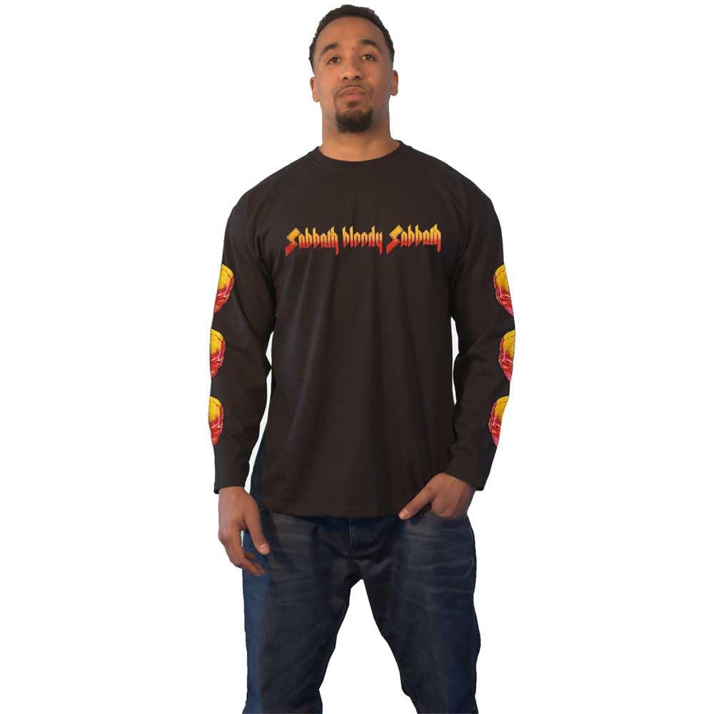 Black Sabbath T Shirt Bloody Sabbath Band Logo Official Unisex Black Long Sleeve M