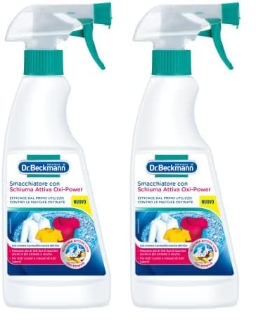 Dr. Beckmann Smacchiatore con Schiuma Attiva Oxi-Power, Trattamento pre-trattante, Extra forte, 500 ml (Confezione da 2)