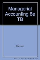 Managerial Accounting 8e TB 0256169276 Book Cover