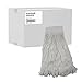 Boardwalk BWK524R 24 oz. Pro Loop Web/Tailband Premium Saddleback Rayon Mop Head - White (12/Carton)