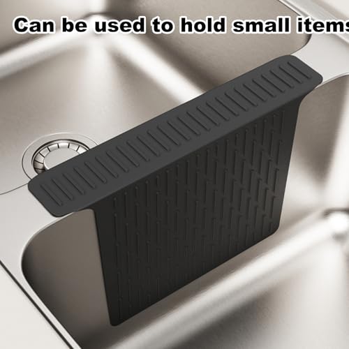 Protector de fregadero para cocina y baño con almohadilla de silicona 3