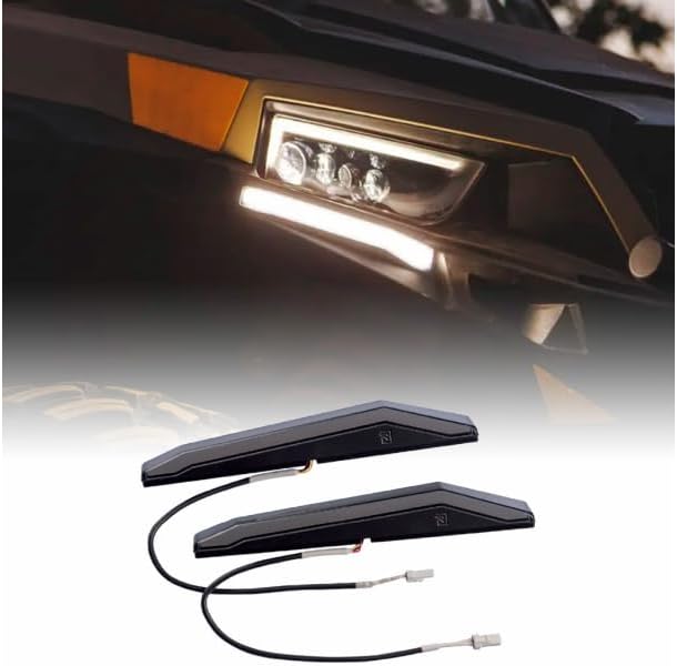 RAVEK Polaris Ranger 2017-2018 Plug & Play Apex Lights (White Running Lights)