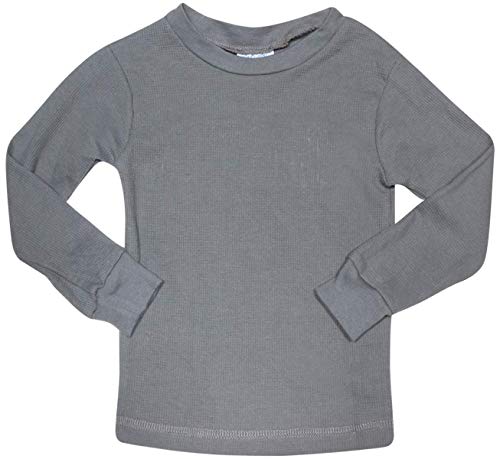 Boys Thermal Underwear Set - 4 Piece Waffle Knit Long Sleeve Thermal Shirt & Long Johns for Toddlers (12M-4T)4