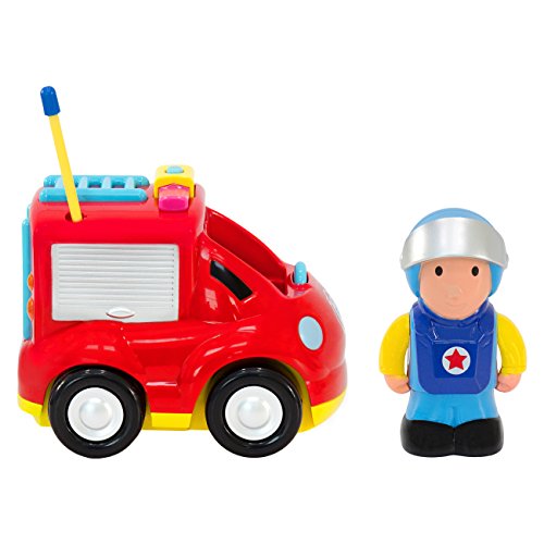 image for Best Choice Products Set of 2 RC Remote Control Firetruck and Police C