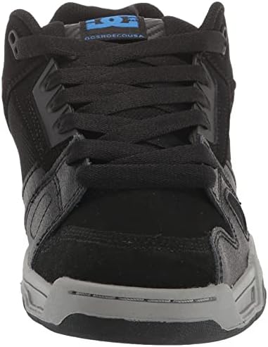 DC Men's Stag Low Top Skate Shoe, Black/Grey/Blue, 11 | Image 1