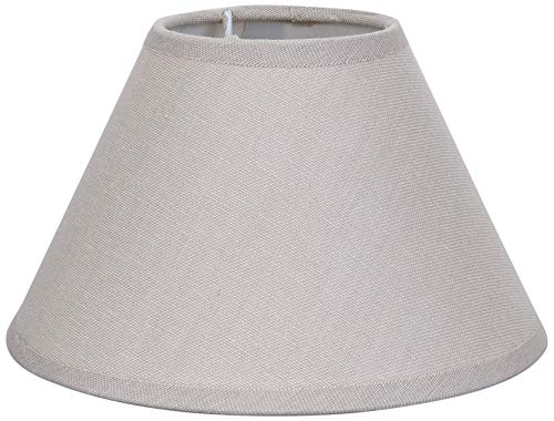 Better & Best 17,5 cm, forme taupe, abat-jour rond type chinois, 17,5 cm, couleur ; dimensions inférieures : 17,5 x 17,5, diamètre supérieur : 7,5 x 7,5 cm, hauteur : 12 cm