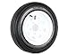Trailer Tire + Rim 5.30-12 530-12 5.30 X 12 12" 5 Lug Hole White Wheel Spoke