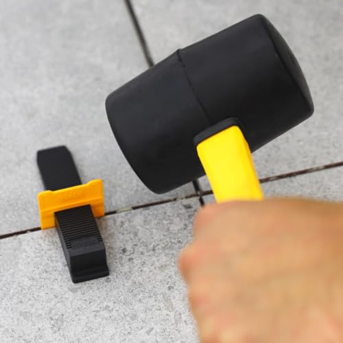 Hardy Universal 2K Rubber Mallet 2-Component Handle with Non-Slip Coating Work Comfort Safety Shaping Precise Solid Colour Black 55 mm