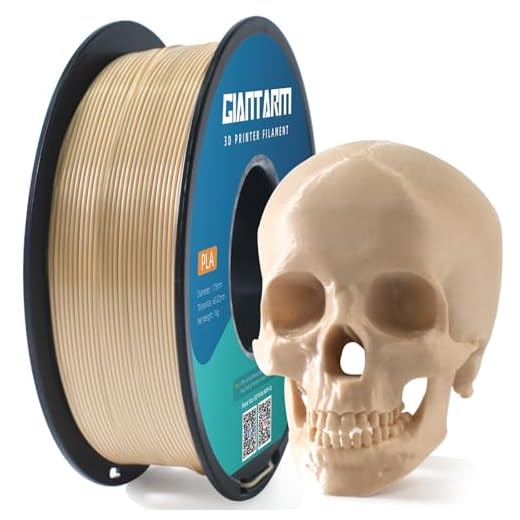 ⚡ GIANTARM 3D Printer Filament, Bone White Pla Filament, 1Kg(2.2lbs) Spool, 1.75mm Dimension Accuracy +/- 0.03mm, 3D Printing Filament