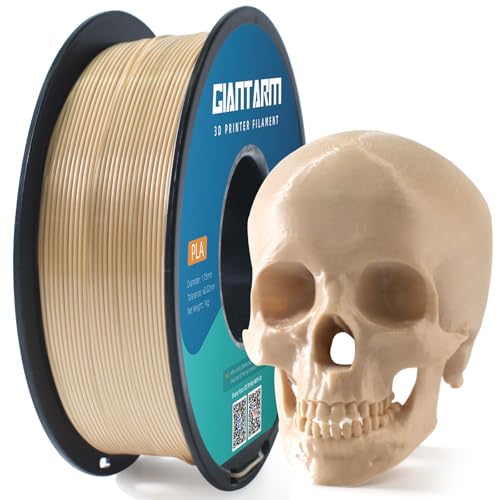 Image of GIANTARM 3D Printer Filament, Bone White Pla Filament, 1Kg(2.2lbs) Spool, 1.75mm Dimension Accuracy + /- 0.03mm, 3D Printing Filament