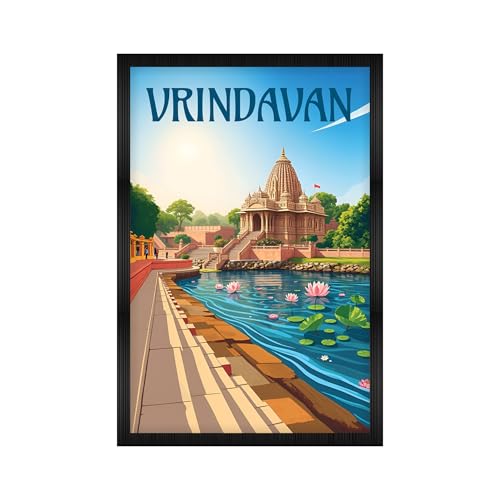Image of CodersParadise Framed Wall Poster (12x18 Inch) | Inspirational Quote Wall Art | Minimalist Motivational Home Decor for Living Room & Office | Ready-to-Hang Display Frame (Vridavan)