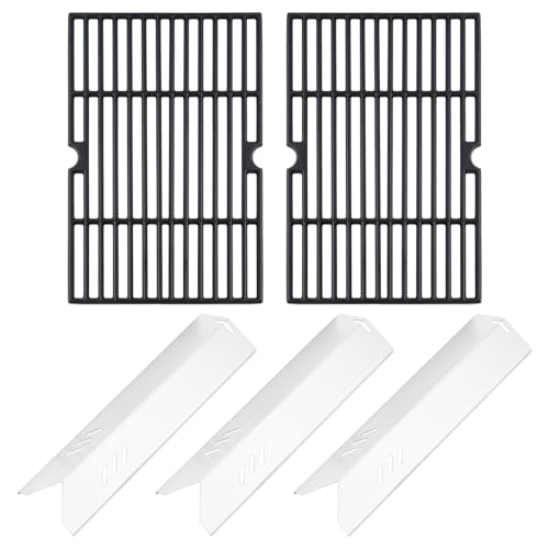 G1707-010 Grill Grates B0212-040 Heat Plates Grill Replacement Parts for Blue Rhino 3 Burner Grill Parts GBC1932L G1406-010 G1707-020 Backyard GBC1406W-C GBC1406W 55-10-045 G1406-010 G1707-010 Grids